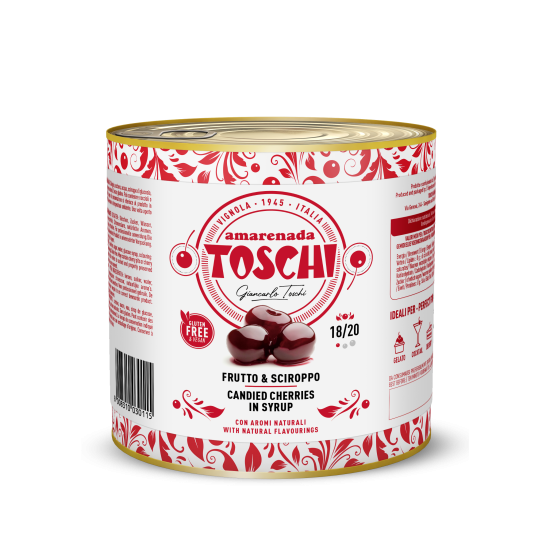 Toschi Cherries Amarenada BLACK -  2.75kg (220)