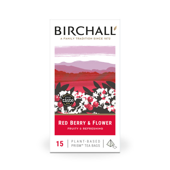 Birchalls Tea Bags - Red Berry & Flower (15 x Prism)