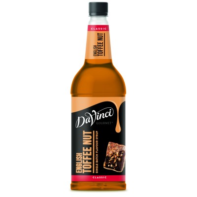 Davinci English Toffee Nut Syrup      1 Litre Plastic Bottle