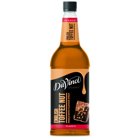 Davinci English Toffee Nut Syrup      1 Litre Plastic Bottle