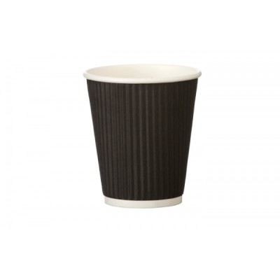 Ripple Cups 8 oz BLACK (cs 500)