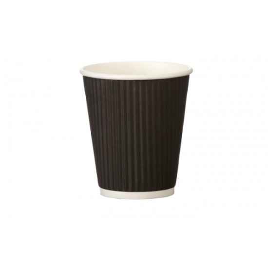Ripple Cups 8 oz BLACK (cs 500)