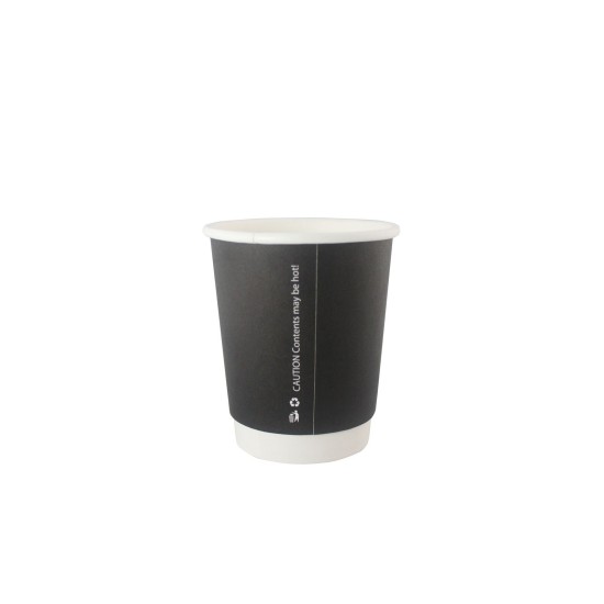 Double Walled BLACK Cup 8 oz