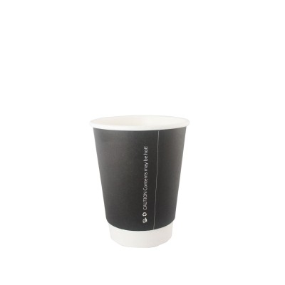 Double Walled BLACK Cup 12oz - 500 