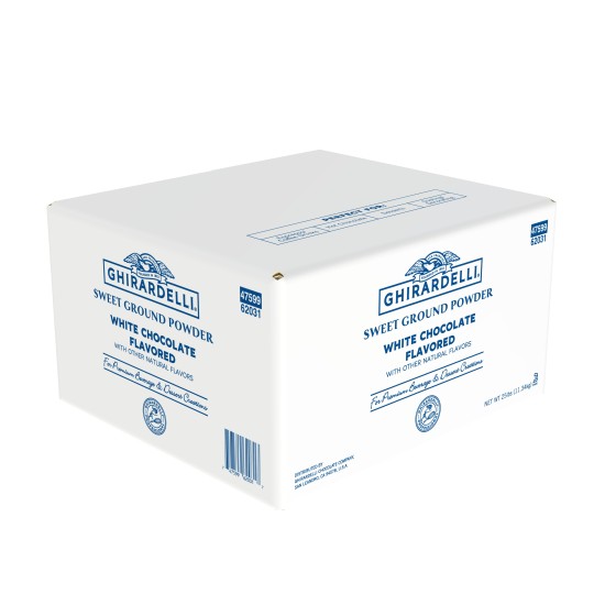 Ghirardelli White Chocolate Powder Loose BOX  - 11.34kg (25 lb)
