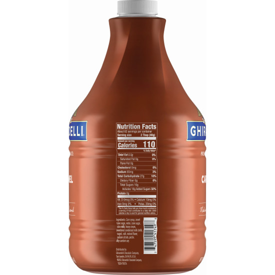 Ghirardelli Caramel Sauce  Bottle - 2.47 kg