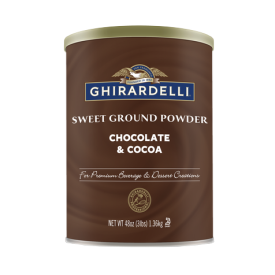 Ghirardelli Sweet Ground Chocolate Powder TIN-1.3 Kg (3 lb) 