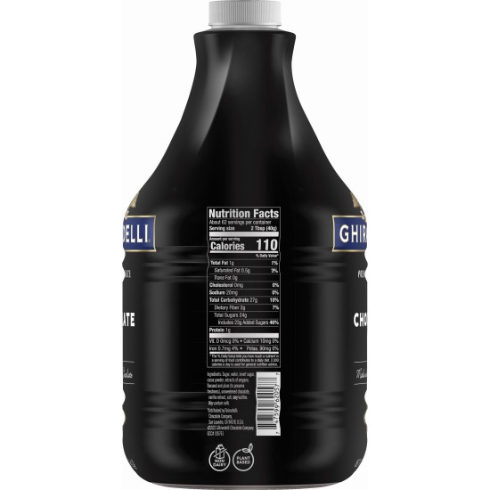 Ghirardelli Black Chocolate Sauce Bottle 2.47 kg 