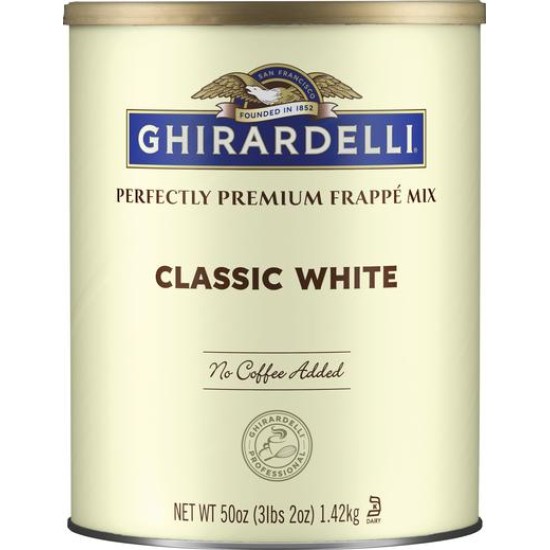 Ghirardelli Frappe White TIN - 1.42 kg