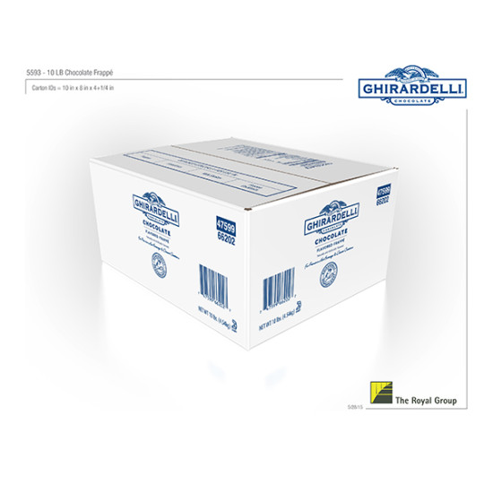 Ghirardelli Chocolate Frappe loose ( BOX)  - 10 lb