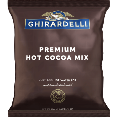 Ghirardelli Premium Hot Cocoa / Frappe  -  2 LB foil bag