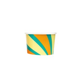 Ice Cream Tub 4 oz - 1 Scoop Retro Groove  - 500 C/s
