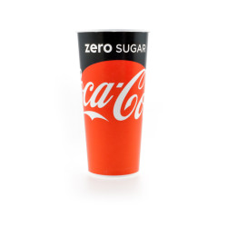 Cold Paper Cups 22 oz - COKE ZERO  cs 1000