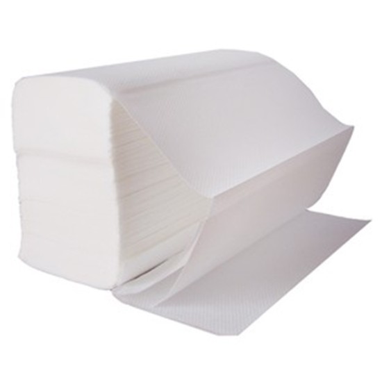 Hand Towel 2ply White 21x24cm Z.Fold c/s 3000 