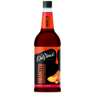 Davinci Amaretto Syrup  1 Litre Plastic Bottle 