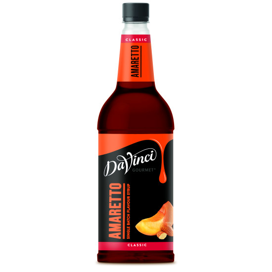 Davinci Amaretto Syrup  1 Litre Plastic Bottle 