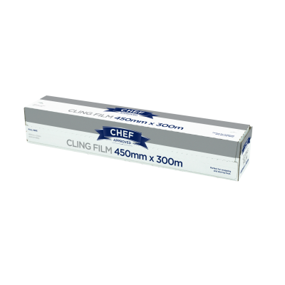 Cling Film 45cm (18") x 300m - Cutter Box  - 1 Roll