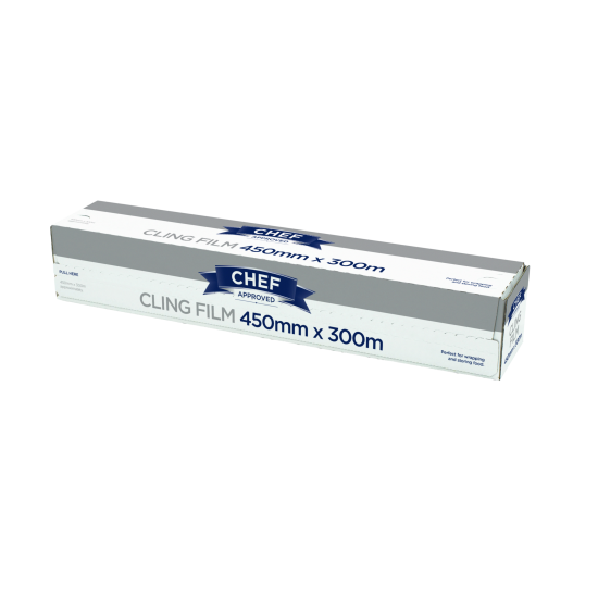 Cling Film 45cm (18") x 300m - Cutter Box  - 1 Roll